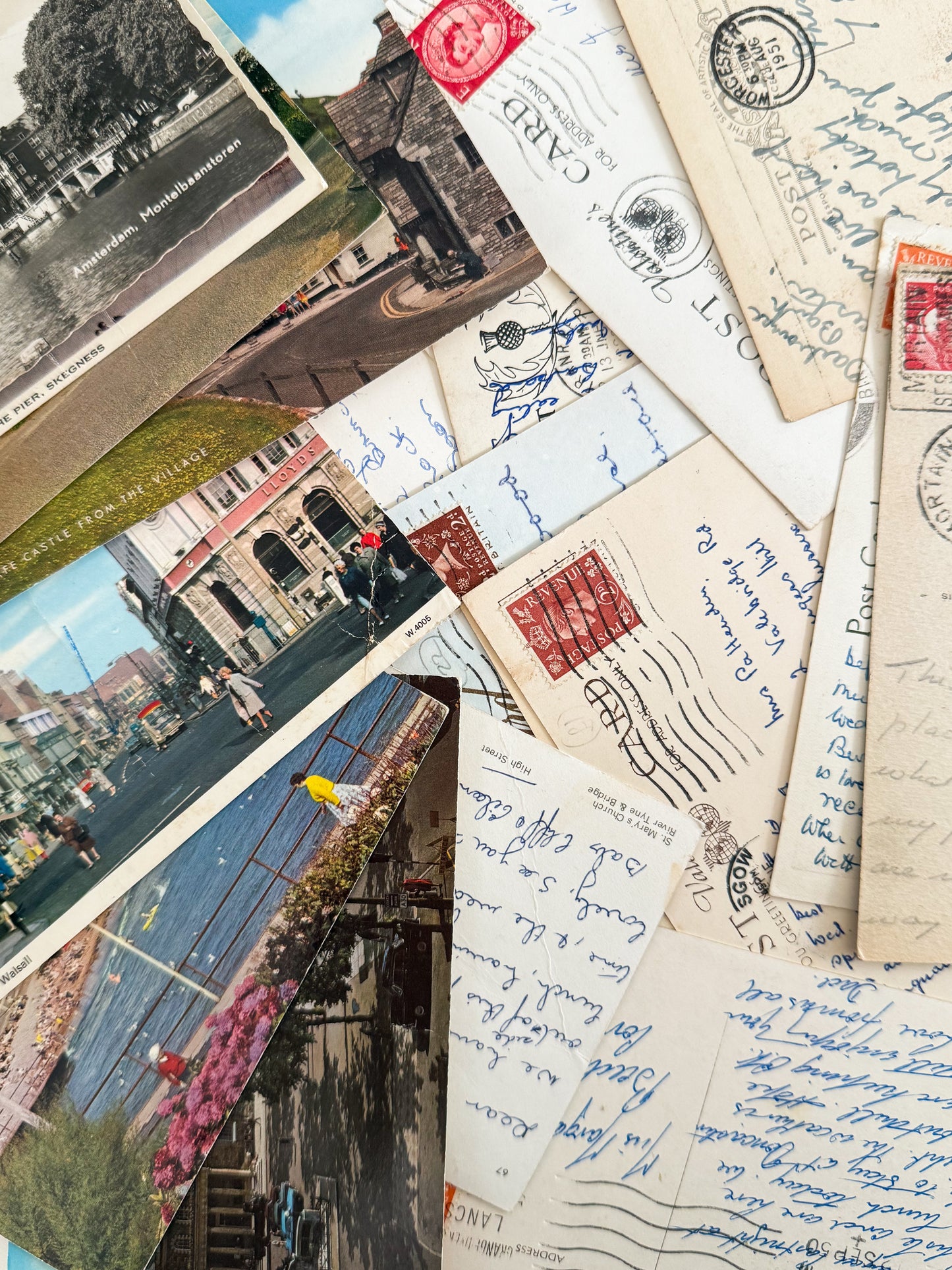 x5 Genuine Vintage Postcards 1950-1990s