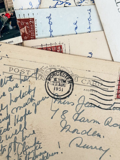 x5 Genuine Vintage Postcards 1950-1990s