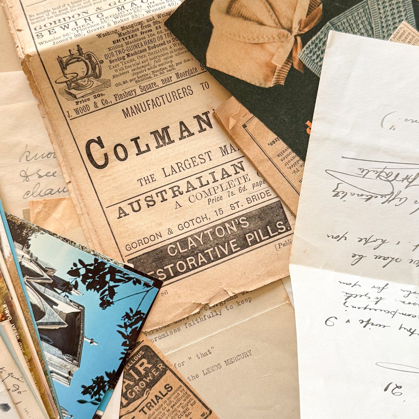 Genuine Vintage Junk Journal Grab Bag x30+ pieces