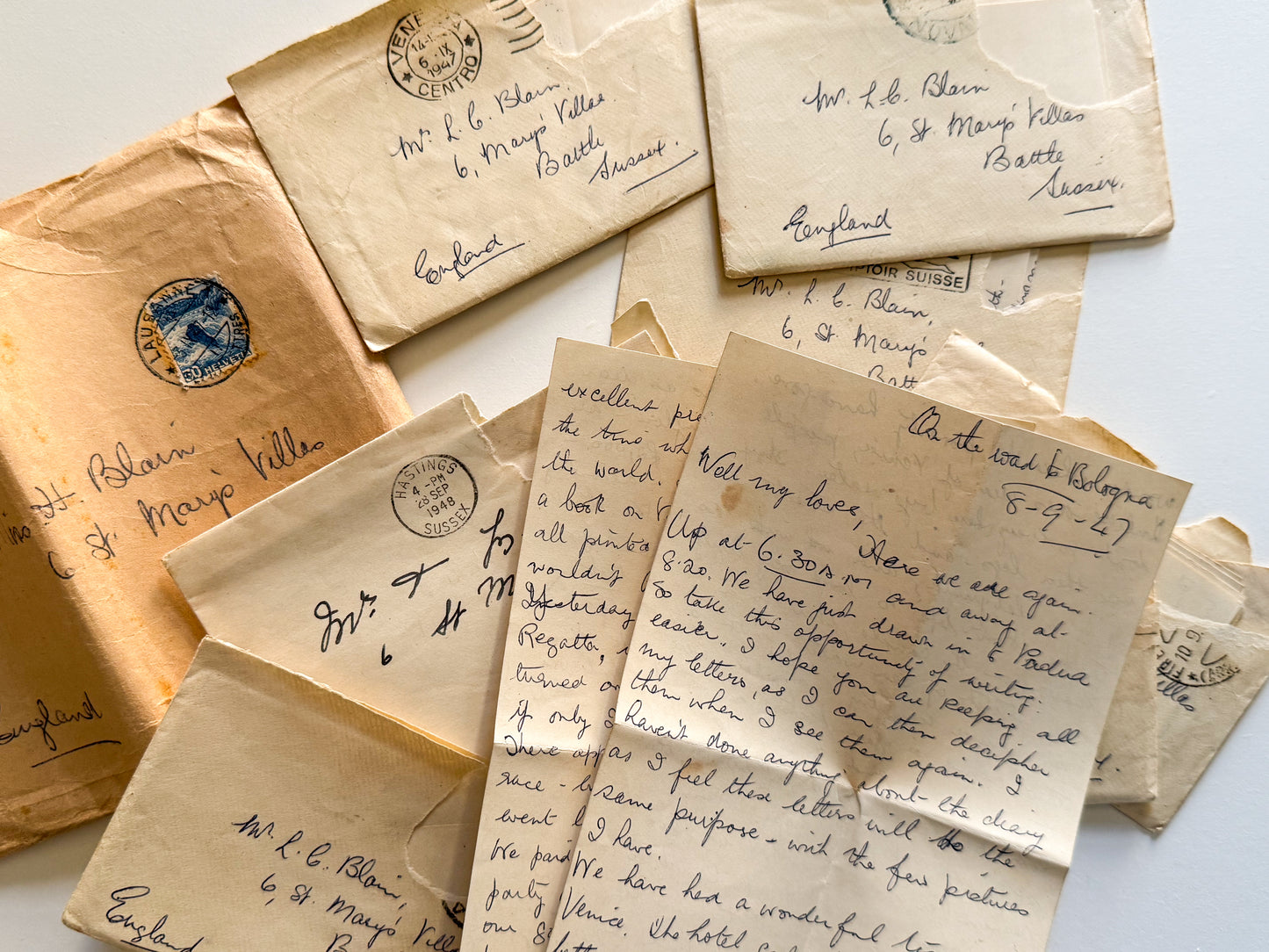 Handwritten Letters from the 1940s