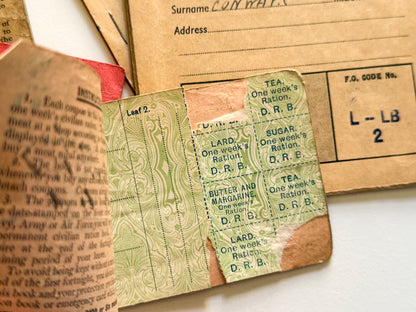 Ration Booklets from the 1940s & 50s