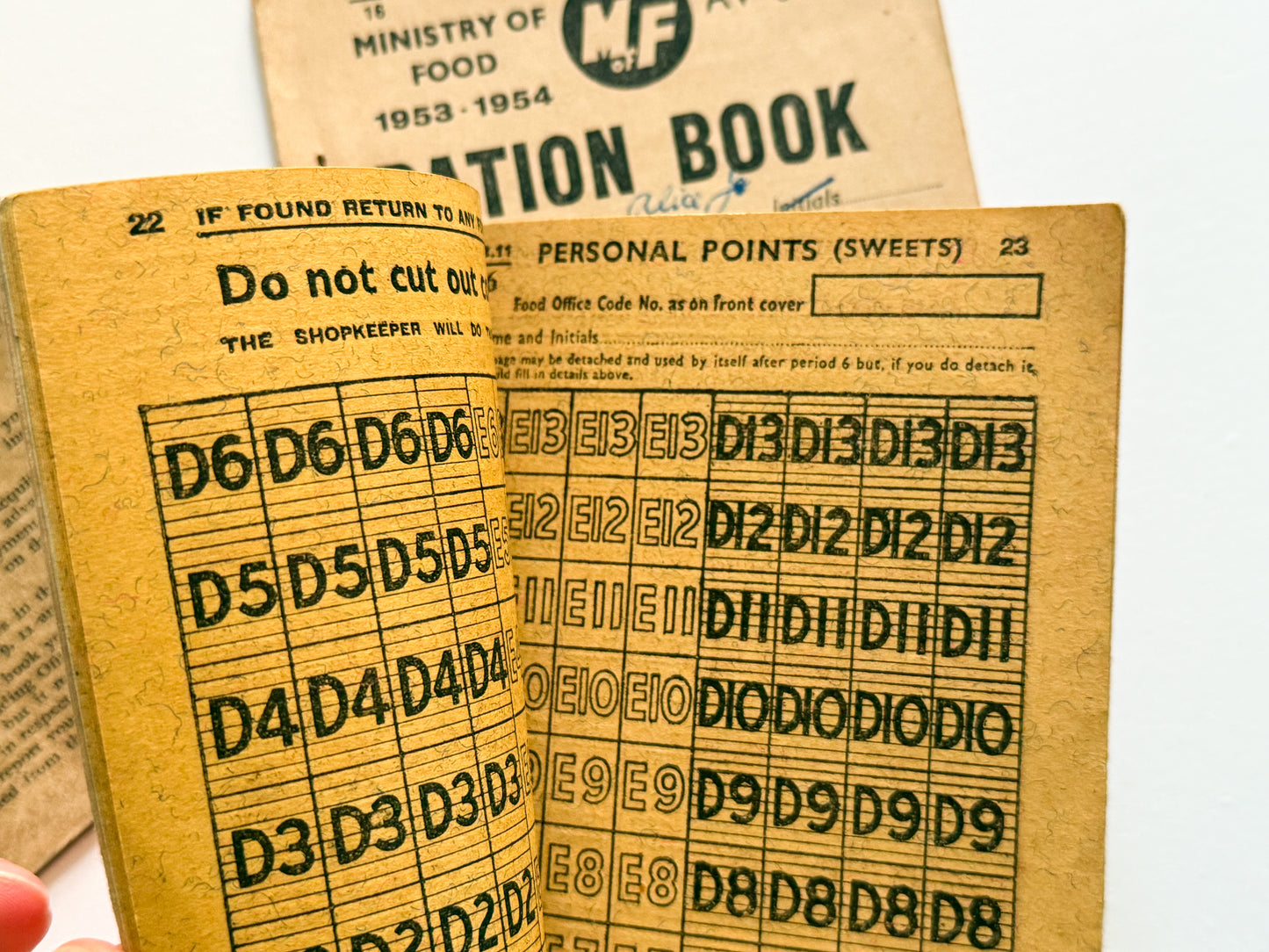 Ration Booklets from the 1940s & 50s