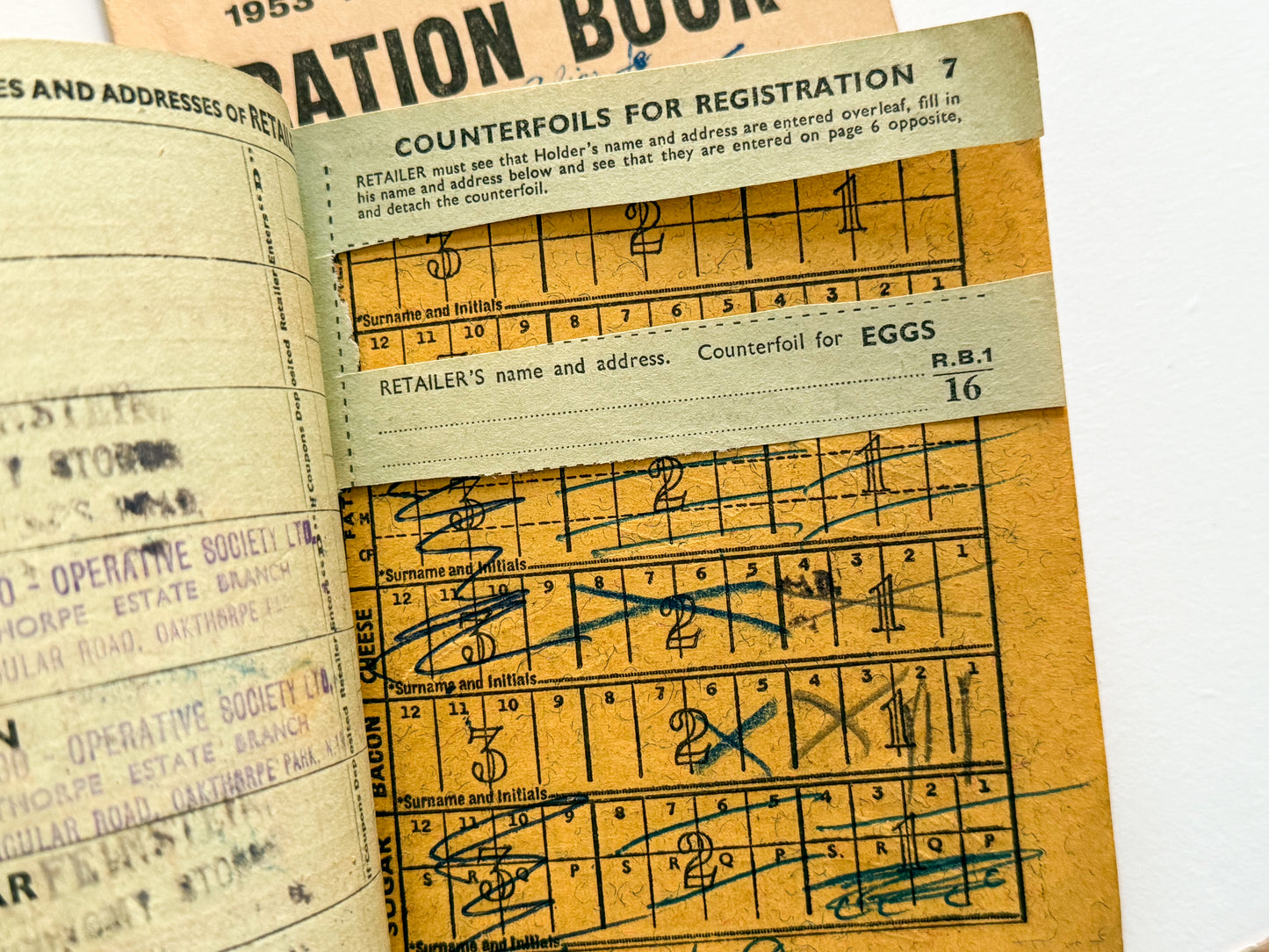 Ration Booklets from the 1940s & 50s