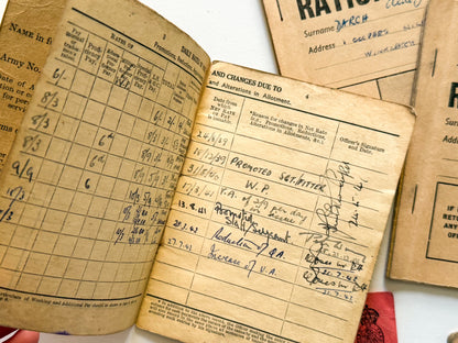 Ration Booklets from the 1940s & 50s