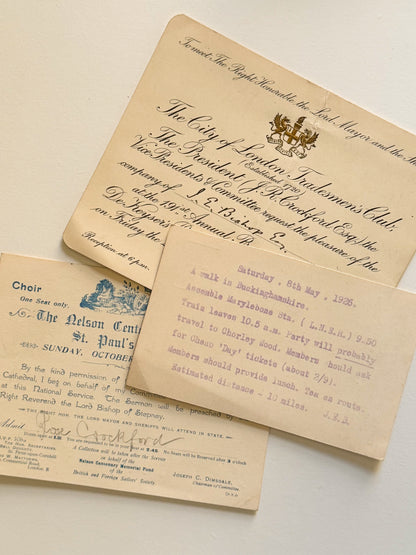 Vintage Banquet Invites