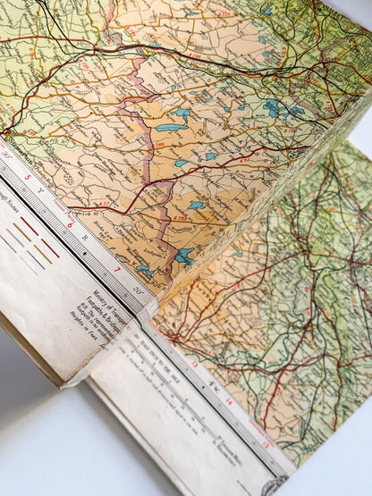 Bartholomew's Mid Scotland Map - Vintage Map