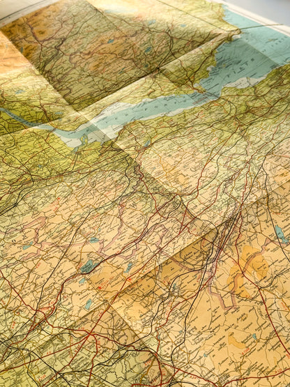 Bartholomew's Mid Scotland Map - Vintage Map
