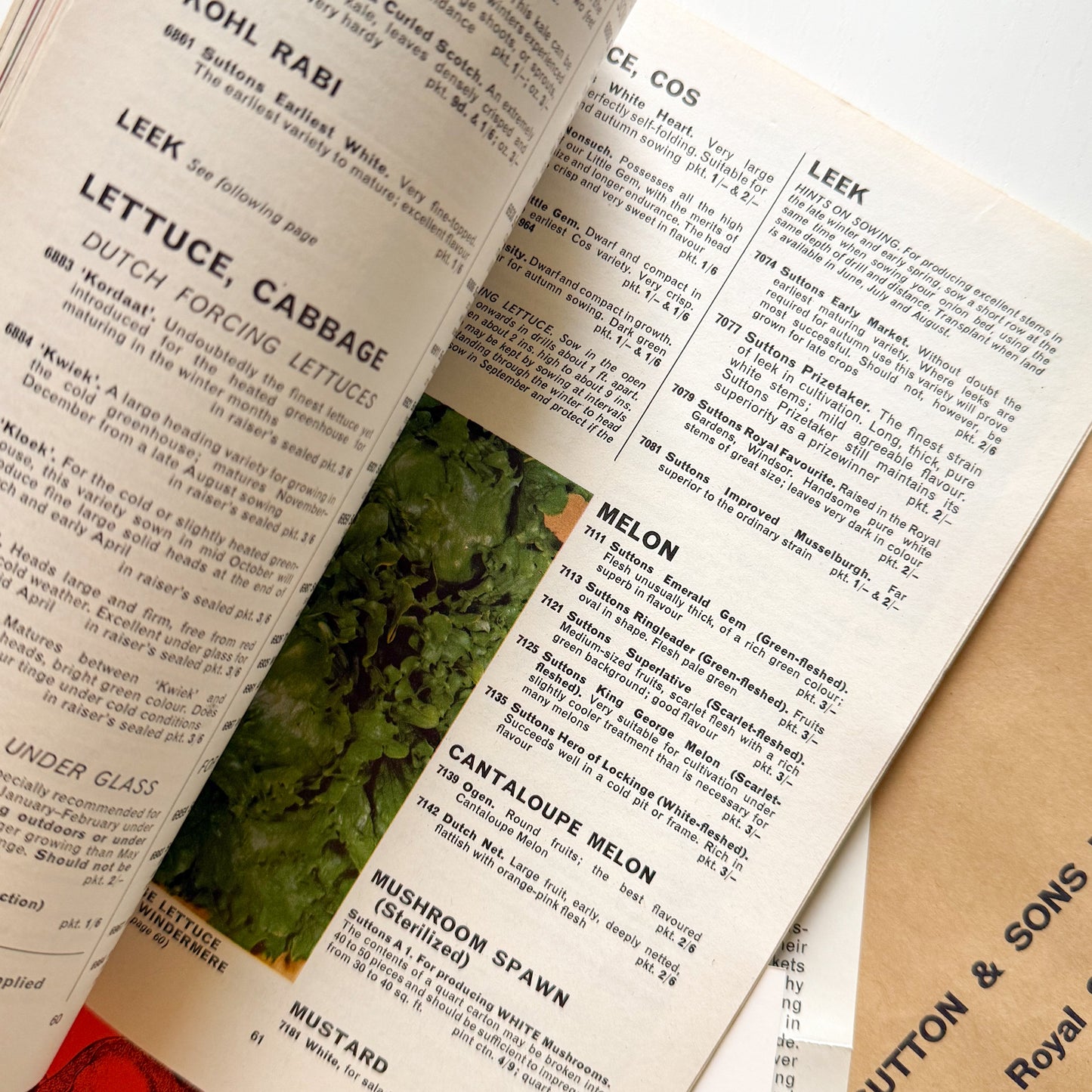 Sutton Seeds 1967 Catalogue