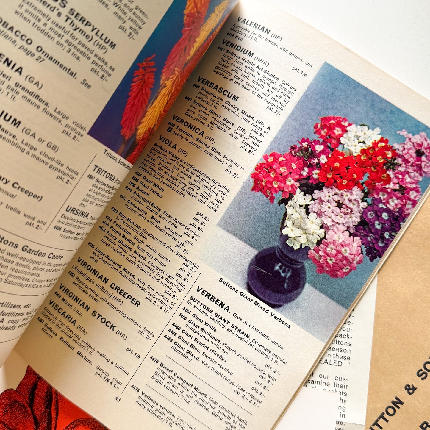 Sutton Seeds 1967 Catalogue
