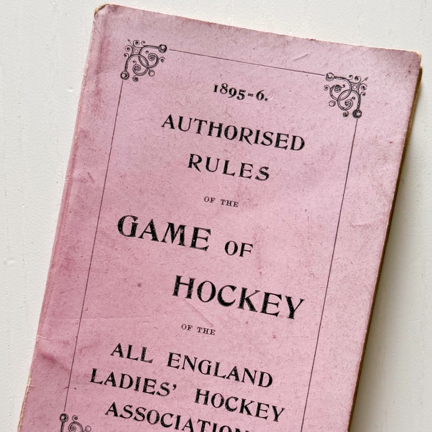 Hockey Guide from 1895
