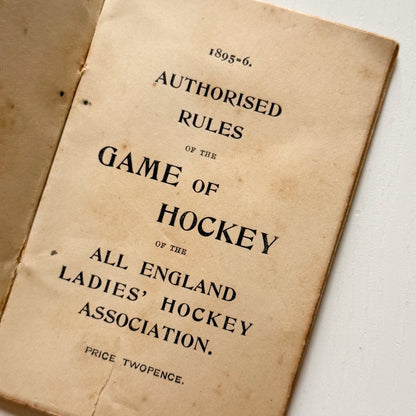 Hockey Guide from 1895