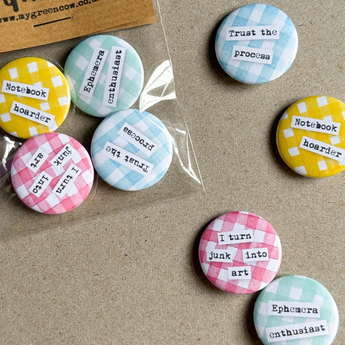Journal Lover Button Badges
