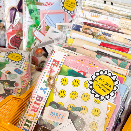 Junk Journal Grab Bag x60+ pieces