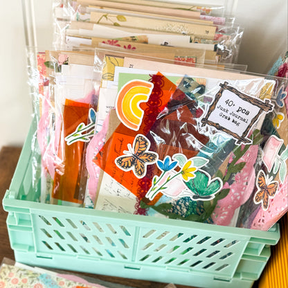 Botanical Junk Journal Grab Bag x40+ pieces