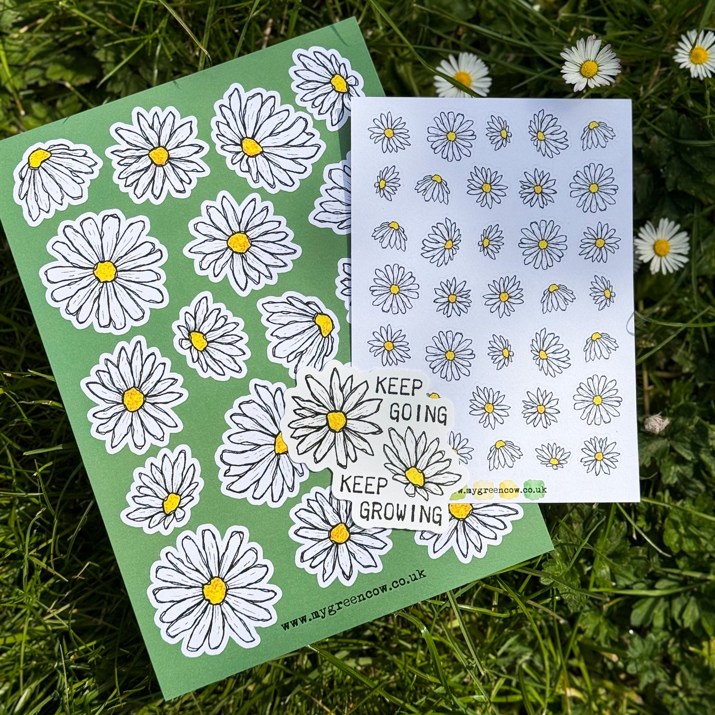 Daisies A5 Sticker Sheet