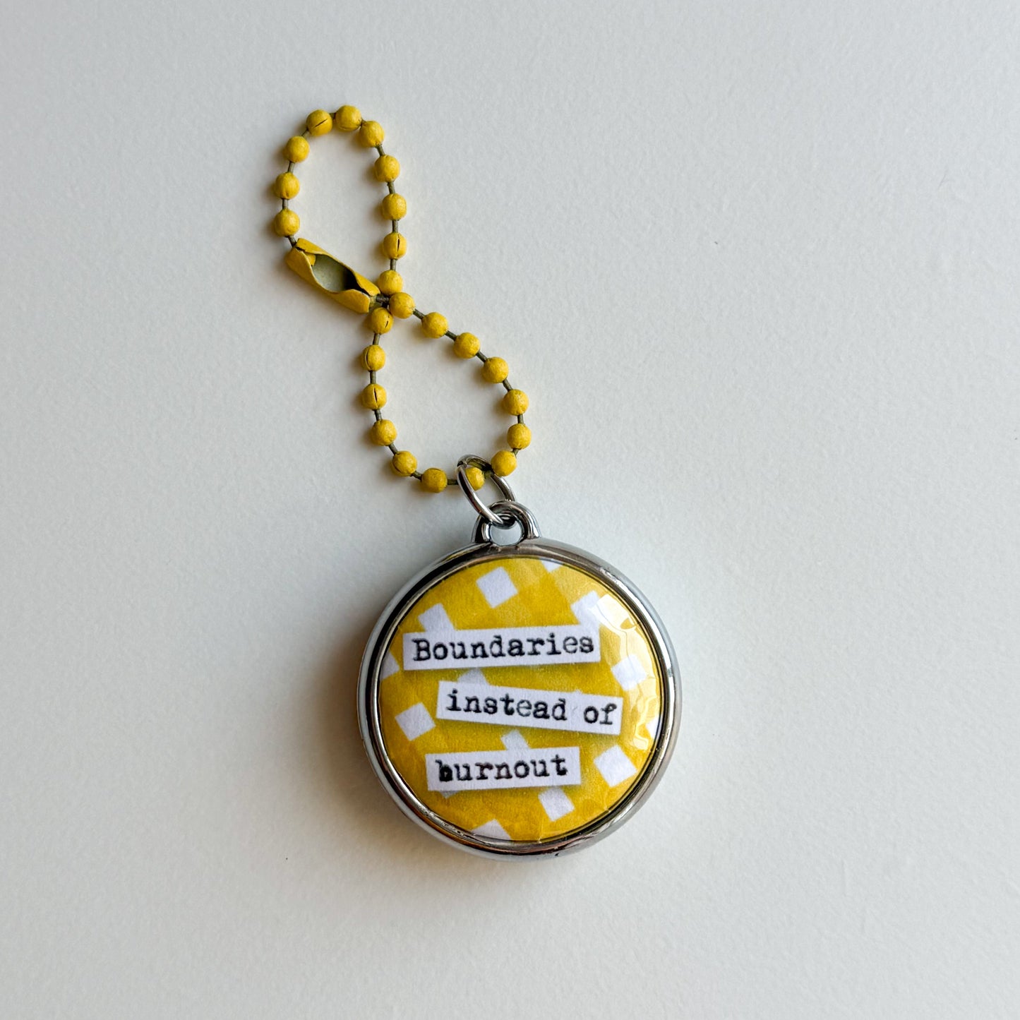 Boundaries Instead of Burnout Keychain