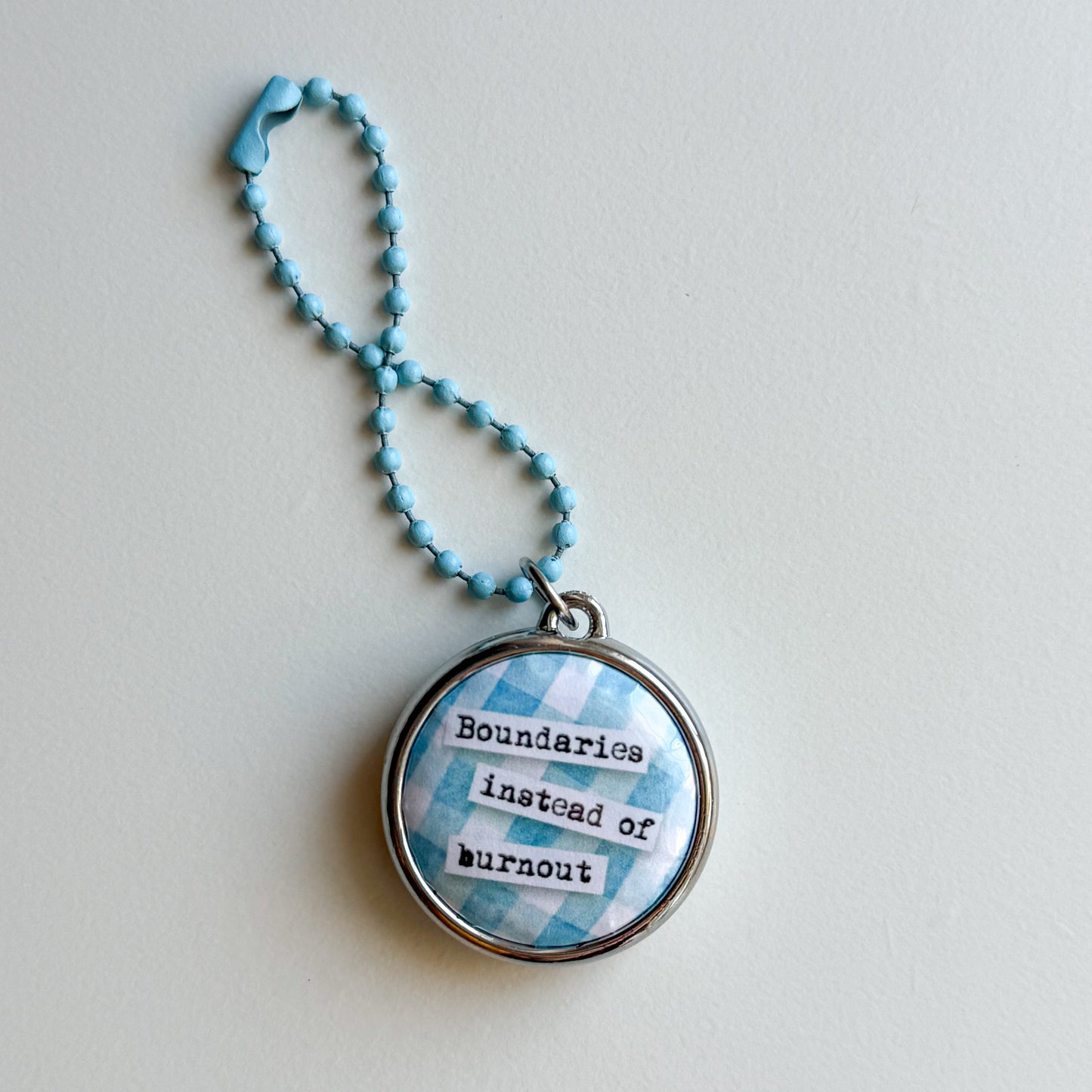 Boundaries Instead of Burnout Keychain