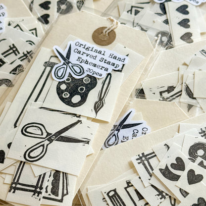 Handcarved Stamp Ephemera