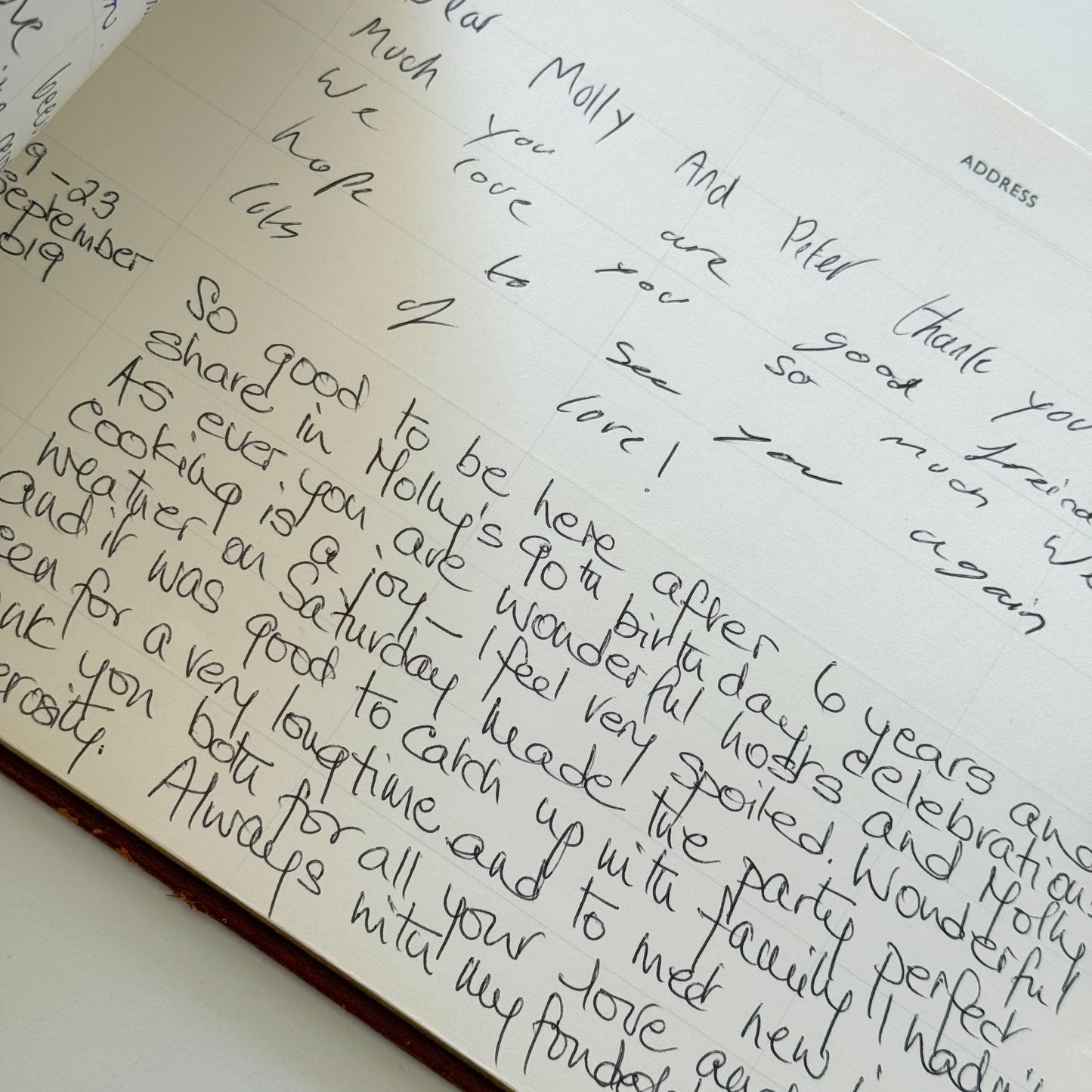 Visitor's Book from 1974 - 2019