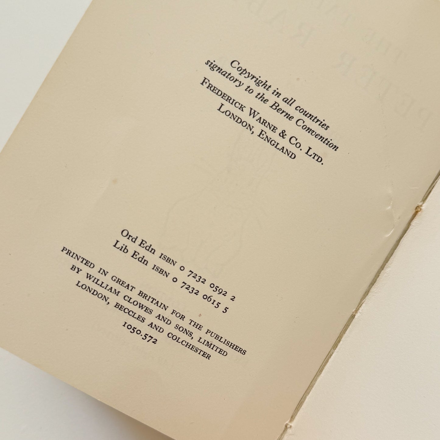 Peter Rabbit Vintage Beatrix Potter Children's Book