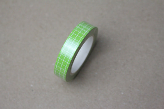 Thin Green Grid Washi Tape