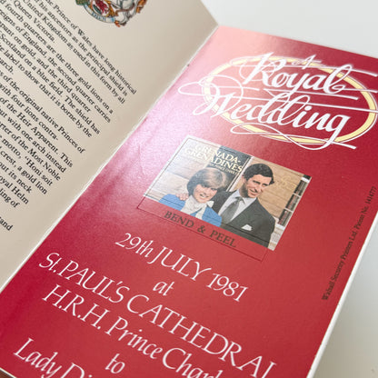 Prince Charles & Lady Diana's Wedding 1981 Commemorative Pamphlet