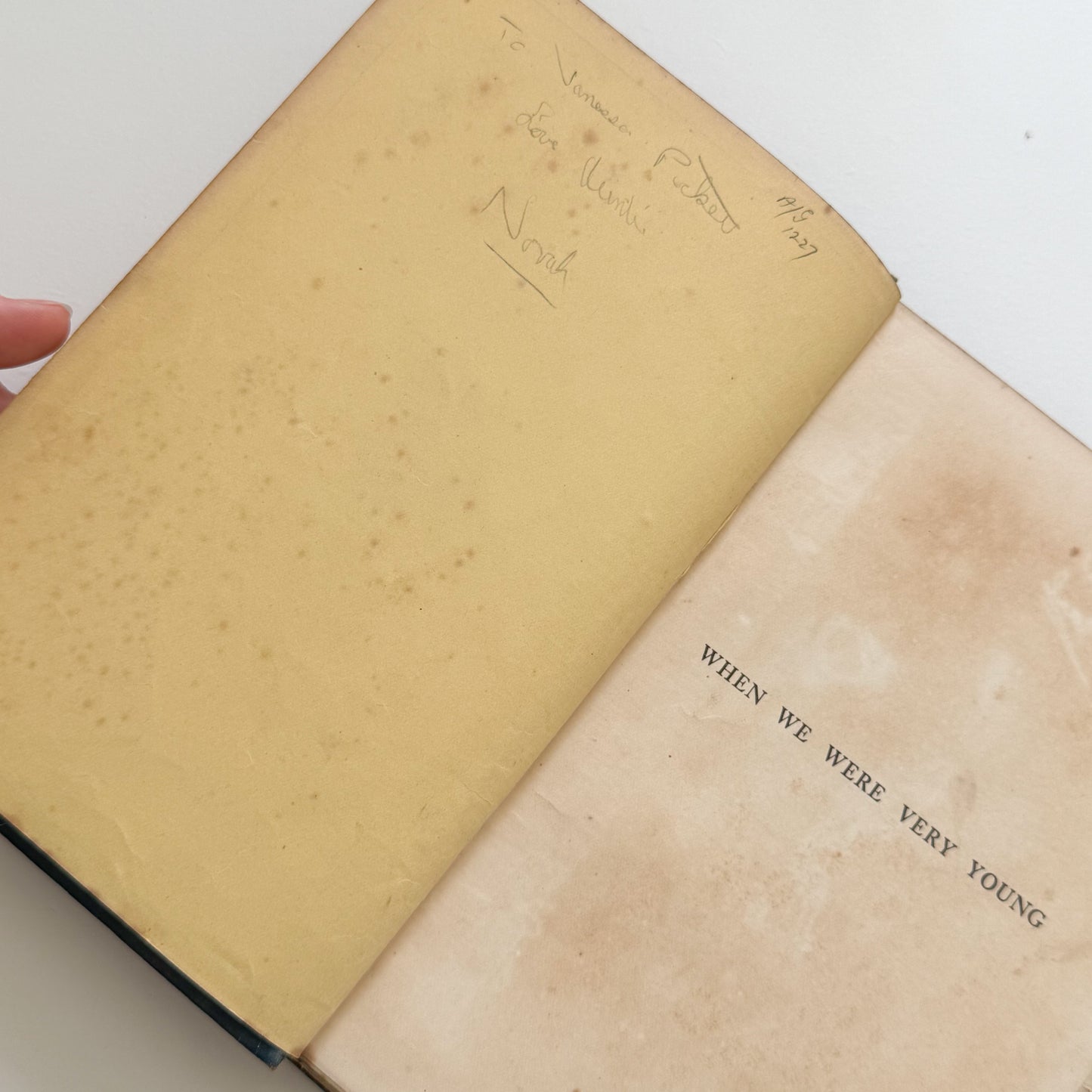When We Were Very Young by A.A. Milne 1927 Edition