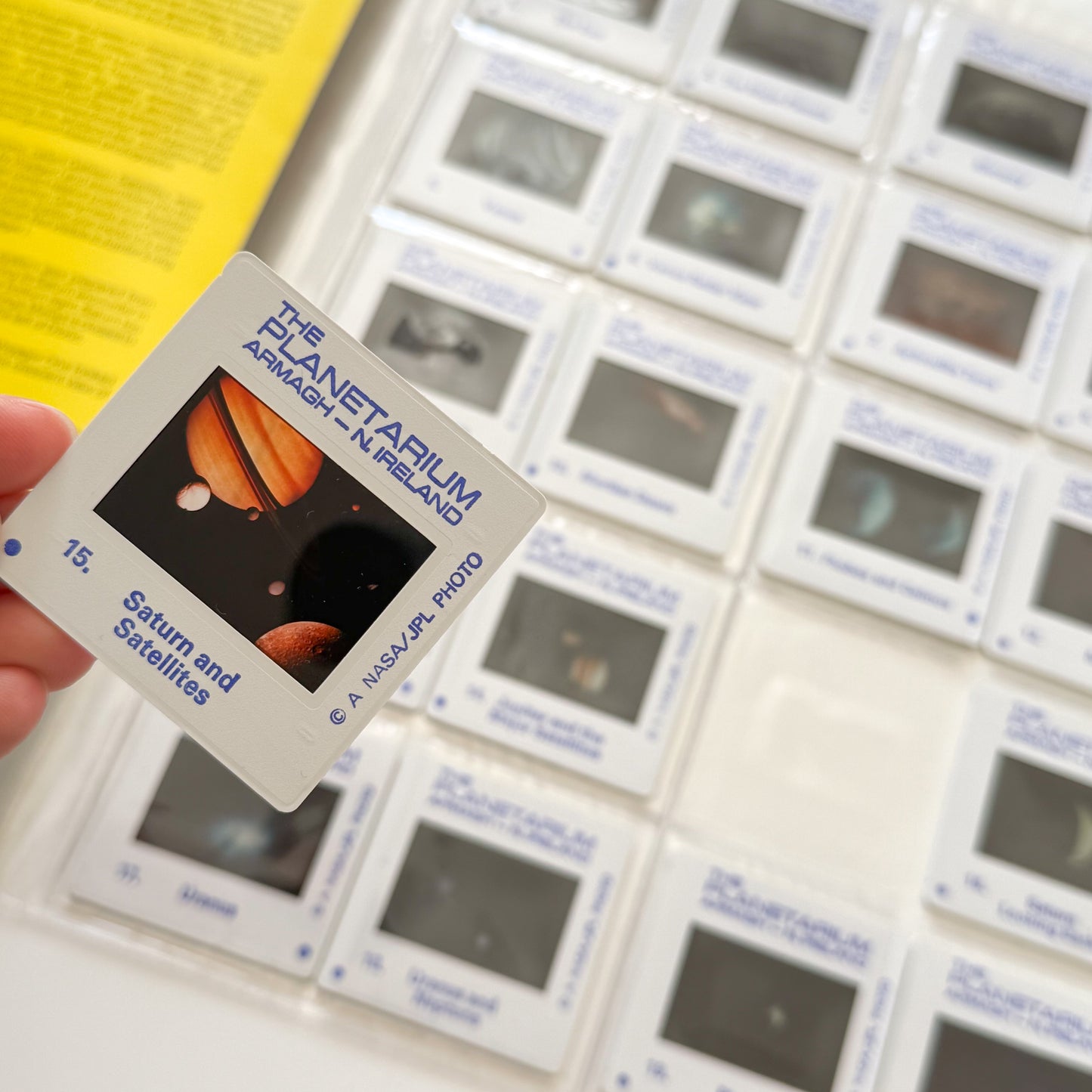 Solar System Collectible Slides x20 Coloured Slides