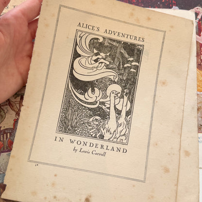 Vintage Alice's Adventures in Wonderland Book Illustrations 1930s