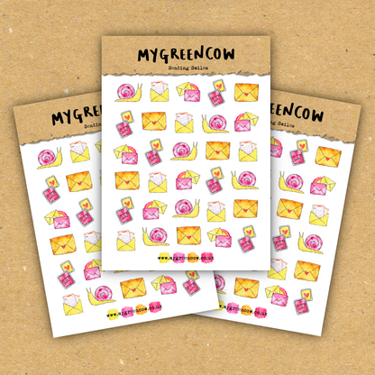 Sending Smiles A6 Sticker Sheet
