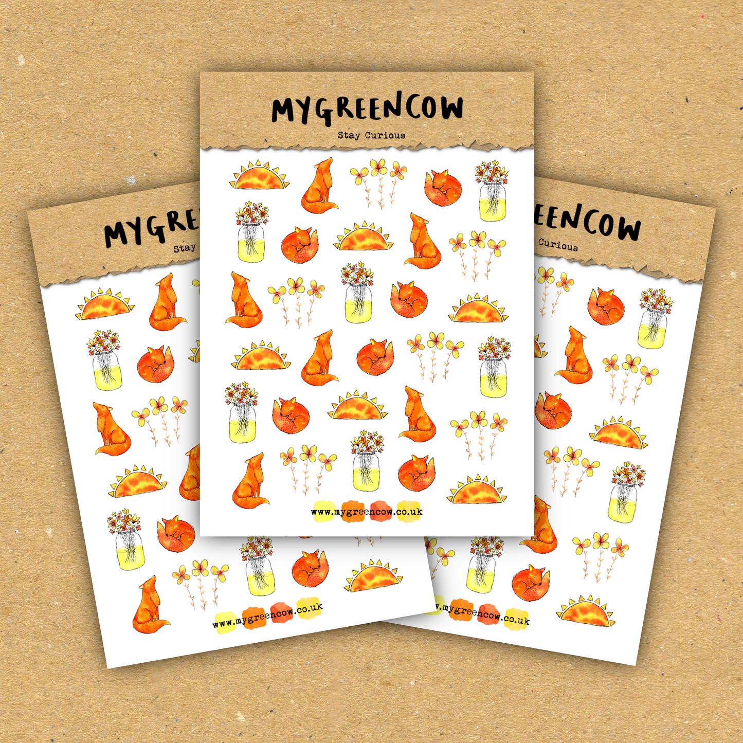 Stay Curious A6 Sticker Sheet