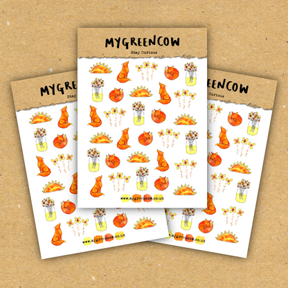 Stay Curious A6 Sticker Sheet