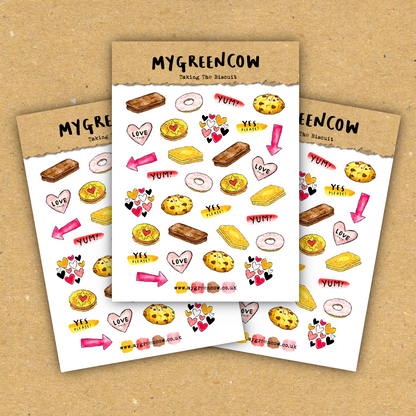 Taking The Biscuit A6 Sticker Sheet