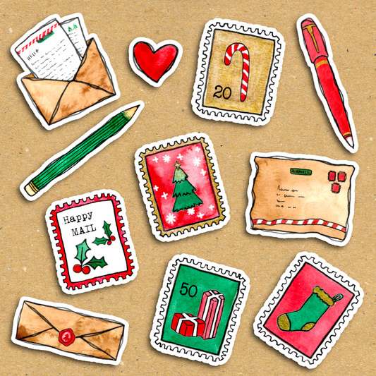 Very Merry Festive Mail Ephemera Pack