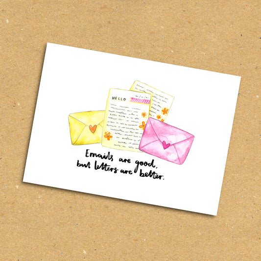 Letters Are Better Postcard x5 Pack