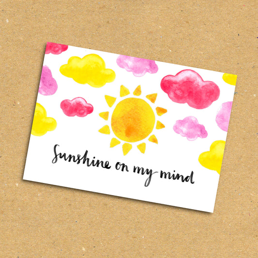 Sunshine On My Mind Postcard x5 Pack